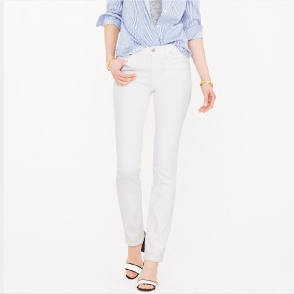 EUC J. Crew Matchstick White Jeans